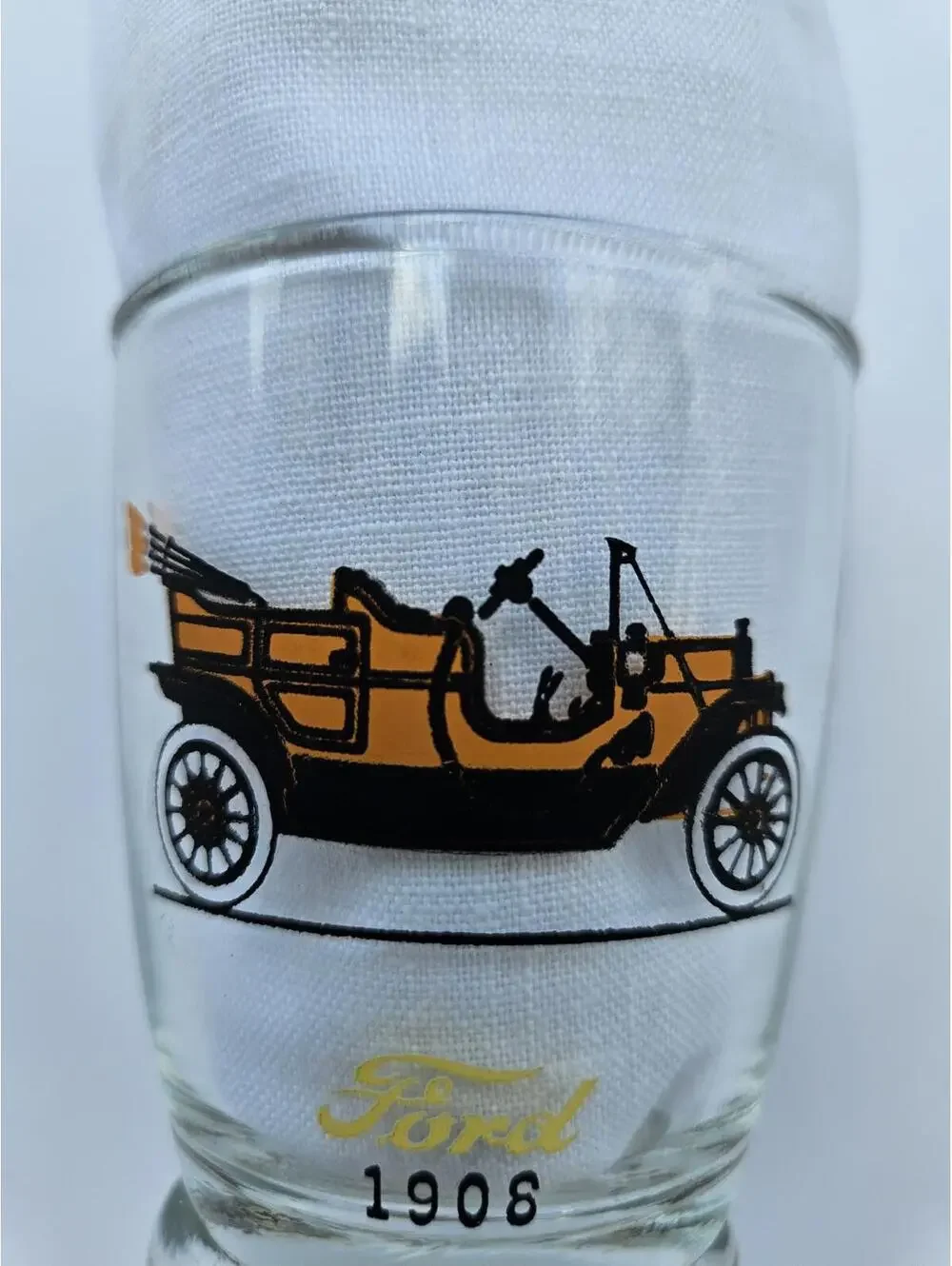 Vintage Anchor Hocking Car Glassware Set | 4pc Antique Car Barware Bundle